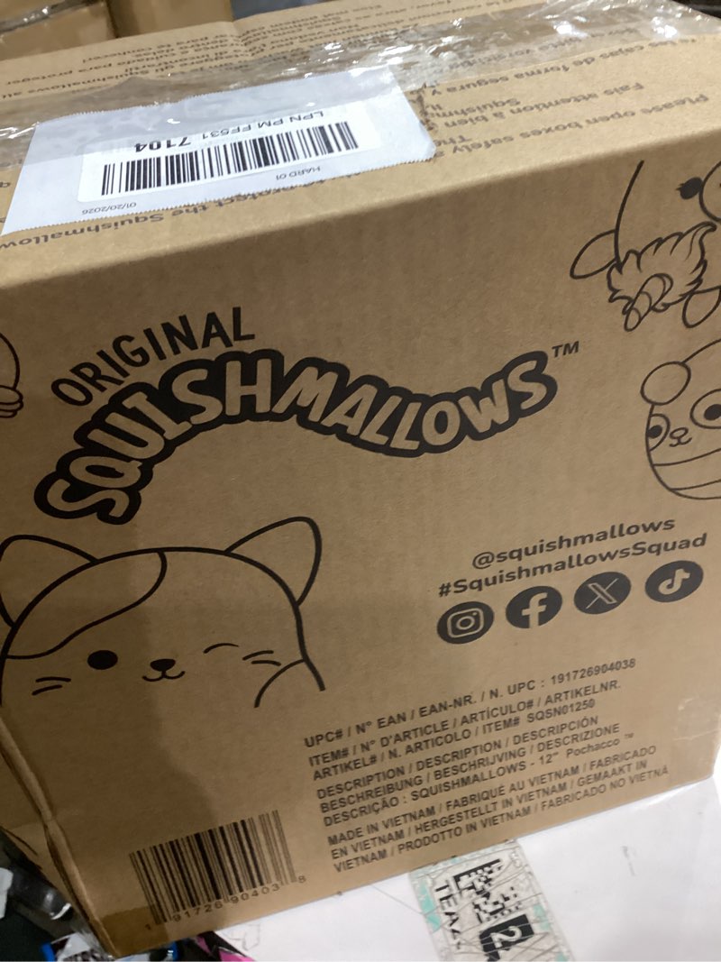 Condition photo showing Good Condition for Squishmallows Original Sanrio 12in Cute Camping Pochacco – Official Jazwares Plush (Medium-Sized)