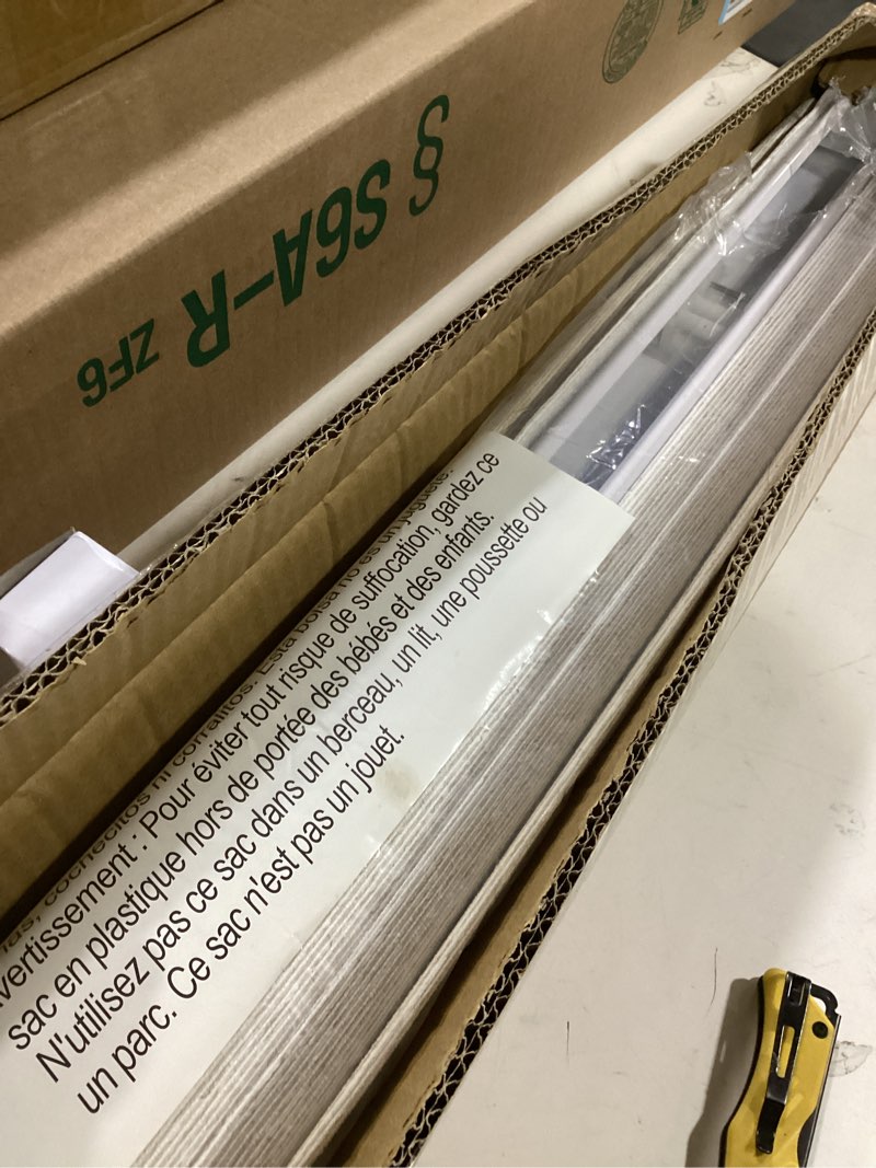 Condition photo showing Good Condition for 100% blackout cordless roman shades for indoor windows & french doors, 27 3/4" w × 60" h - blackout - beige blackout - beige 27 3/4" w × 60" h