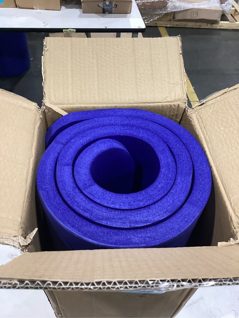 Condition photo showing Good Condition for cap barbell 1-inch high density exercise yoga mat with strap | multiple colors blue