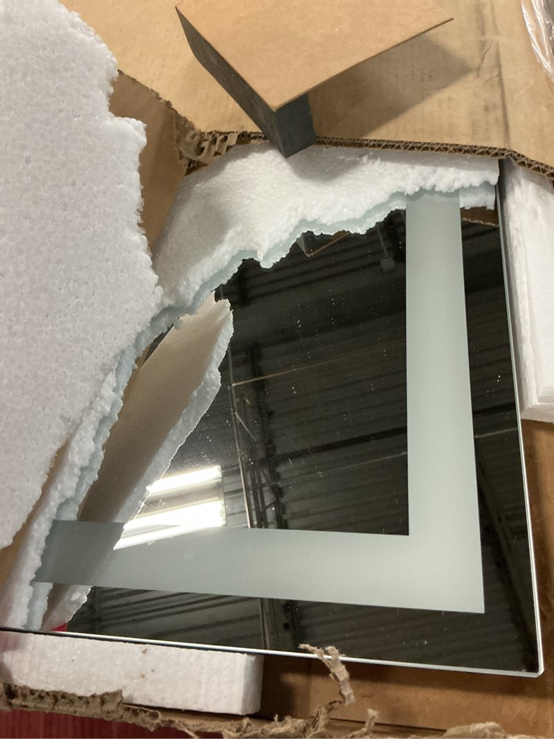 Condition photo showing New/Like New for 55"x30" led bathroom mirror with lights, dimmable?anti-fog?bathroom vanity mirror for wall, backlit + front lit, memory function, shatter-proof?tempered glass 55"l x 30"w