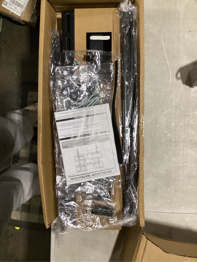 Condition photo showing New/Like New for econome tv wall mount for most 26-65 inch tvs, full motion tv mount swivel and tilt, wall mount bracket max vesa 400x400mm, holds up to 99 lbs, fits 12” 16" wood studs. motion: 26-65''tv