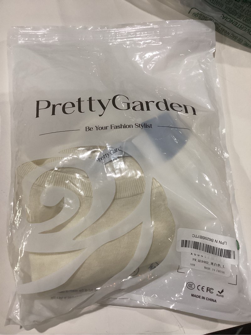 Condition photo showing New/Like New for PRETTYGARDEN Sleeveless Sweater Tops for Women 2026 Summer Dressy Ribbed Tank Tops Spring Business LARGE
