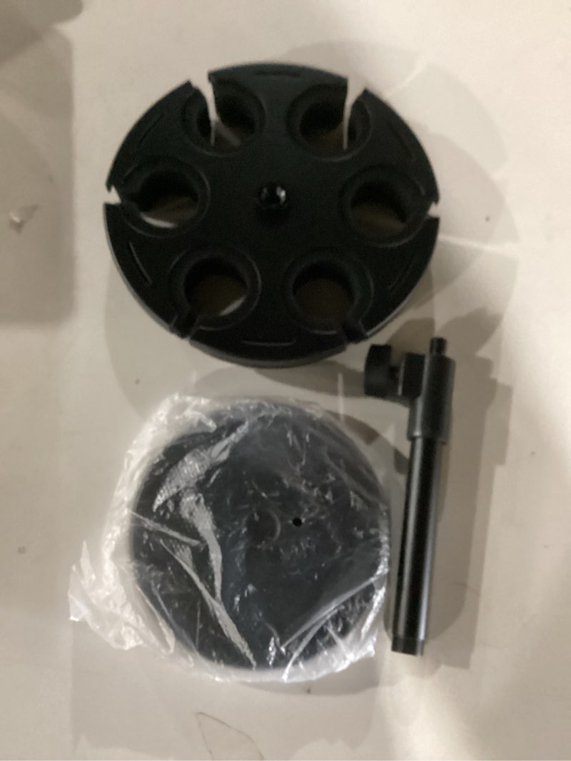 Condition photo showing As Is for Multi Microphone Holder, Hold Up to 6 Microphones, Wired and Wireless Mic Holder for Stand, Aluminum, Black