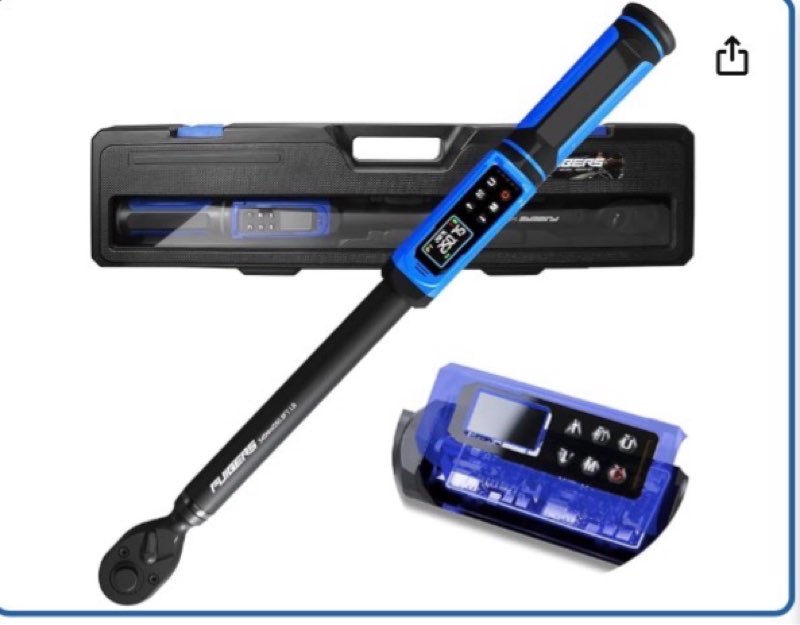 puibers digital torque wrench 1/2" drive 3.8-250.8ft.lb (5-340nm),electronic torque wrench ±1% high 