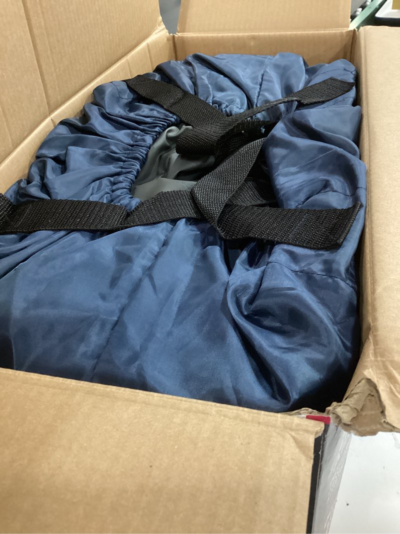 Condition photo showing As Is for intex 18" pillow top air mattress with electric pump and headboard - queen size