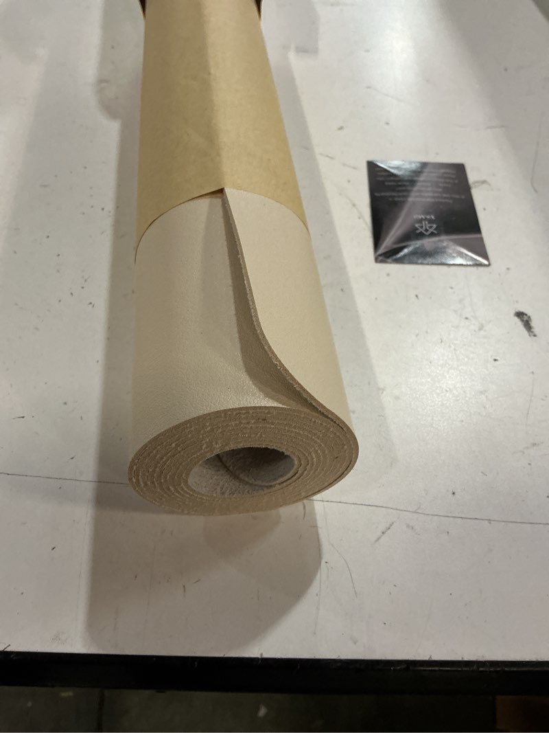 Condition photo showing New/Like New for ysagi leather desk protector, office mat, large mouse mat, non-slip pu leather blotter, laptop pad, waterproof writing pad for office and home (eggshell, 47.2" x 23.6") eggshell 47.2" x 23.6"