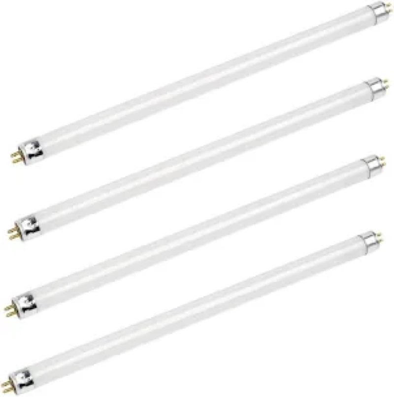 bluex bulbs f14t5/830 14w 22 inch t5 fluorescent tube light bulb 3000k warm white mini bi-pin (g5) base straight tube light bulb (4 pack) 4 count (pack of 1)