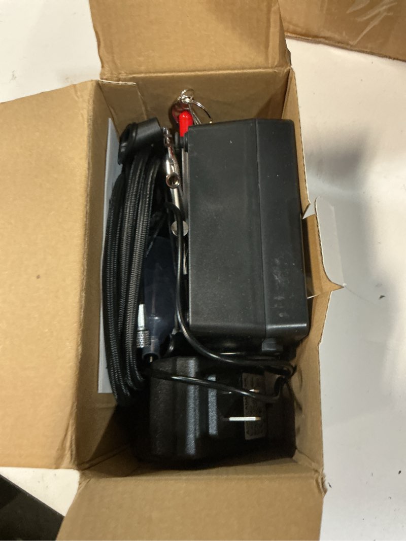 Condition photo showing As Is for haoguo airbrush kit with air compressor, 55 psi dual-action portable airbrush, 0.2/0.3/0.5mm nozzles, 3-level airflow adjustment (14–20 l/min), for model painting, nail art, diy crafts