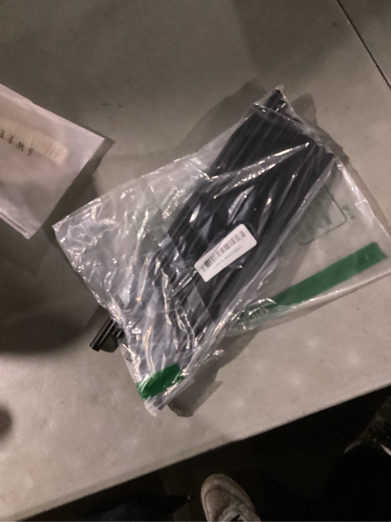 Condition photo showing As Is for Lnrueg Matte Black M10 Threaded Extension Rod, 10 PCS 12 Inches Threaded Extension Rod for Pendant Light, Island Lighting, Chandeliers, Lighting Fixture Rods Stems (Black)