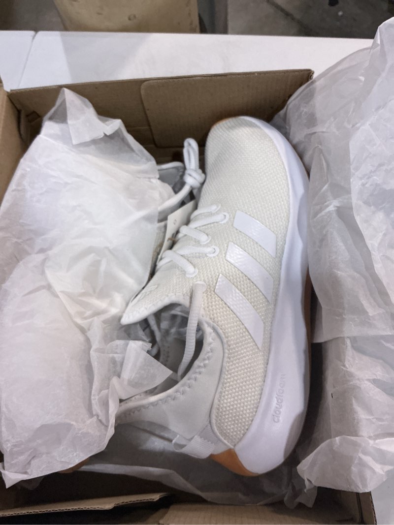 Condition photo showing Good Condition for adidas women's cloudfoam pure sneaker 6.5 white/white/gum