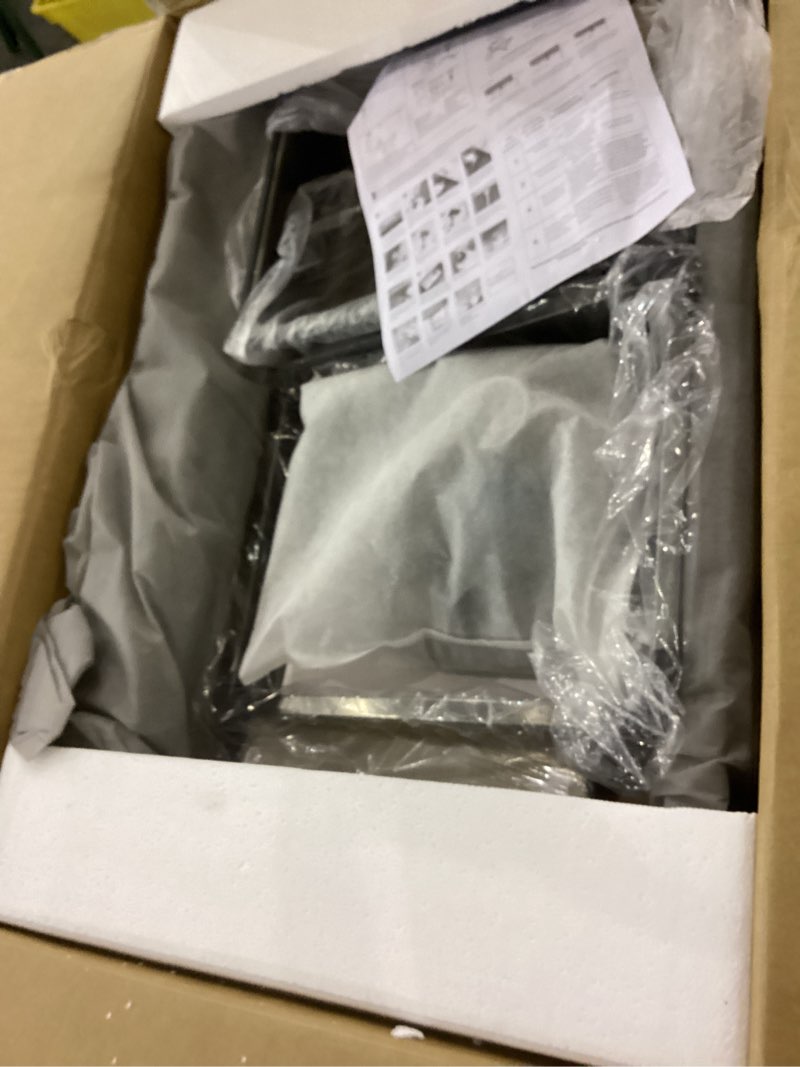 Waterfall Kitchen Sink, Top Mount/Drop-In Black Stainless Steel Single Bowl Workstation Sink, Large 