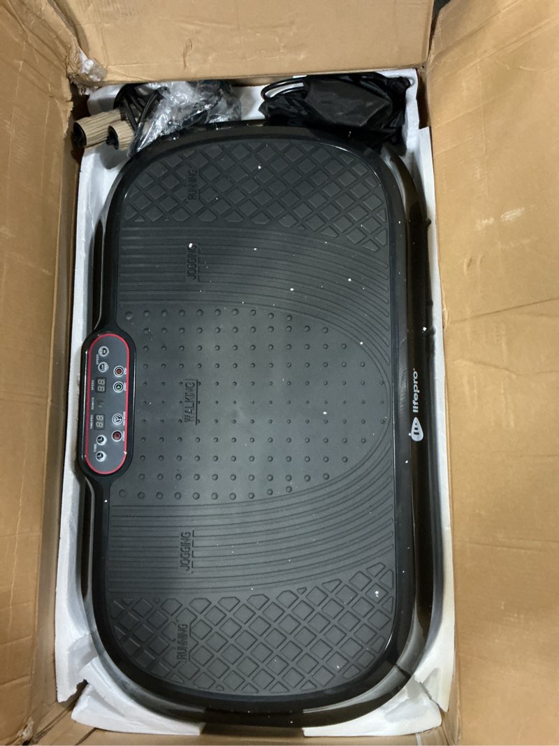 Condition photo showing Good Condition for Lifepro Waver Vibration Plate Exercise Machine for Lymphatic Drainage, Muscle Activation, Full-Body Workout Vibrating Platform with Loop Bands, Fitness Equipment for Strength Toning & Fat Loss Black
