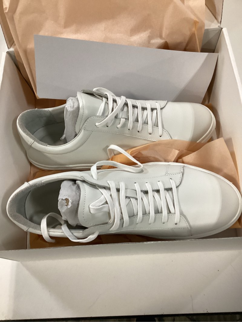 Condition photo showing New/Like New for quince italian leather everyday sneaker, 11, white