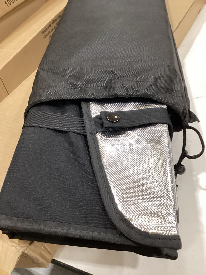 Condition photo showing Good Condition for econour accordion foldable windshield sun shade | premium reflective sun visor for suvs & pickups windshields | uv & heat reflective sunshade with durable dual-layer design | large (58 x 28)