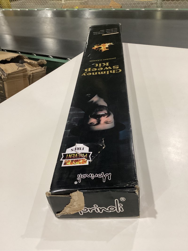 Condition photo showing New/Like New for 26 Feet Chimney Sweep Kit, Chrome Button Locking System, Chimney Cleaning Kit, Chimney Brush, Chimney Cleaning Tool, Chimney Cleaning System with 8 Flexible Chimney Rods 26 FT