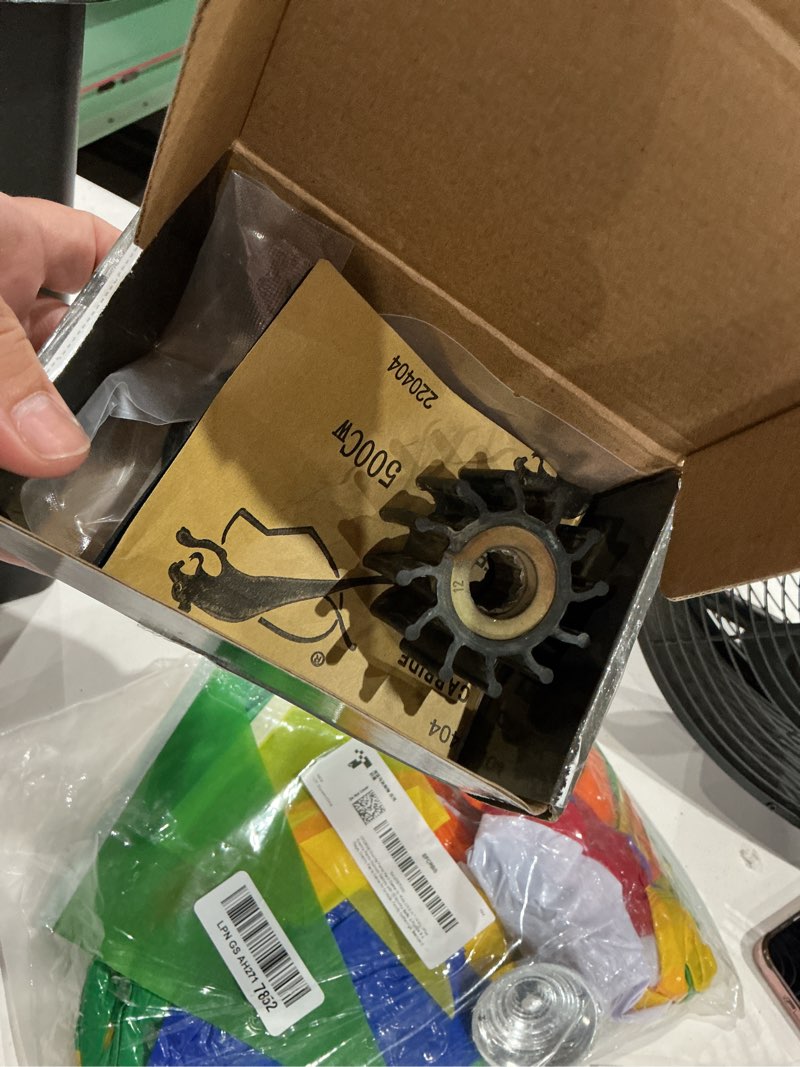 Condition photo showing As Is for 3858256 sea water pump impeller kit replace volvo penta 3.0 4.3 5.0 5.7 7.4 8.1 l and omc 3.0-8.2l marine boat engines 21951346