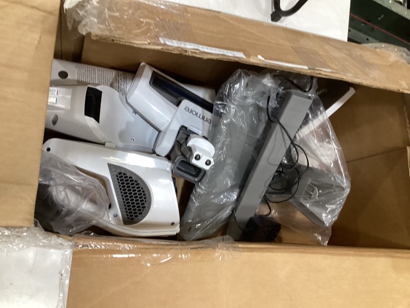 Condition photo showing As Is for kenmore ds1030 cordless stick vacuum lightweight cleaner 2-speed power suction led headlight 2-in-1 handheld for hardwood floor, carpet & pet hair, white