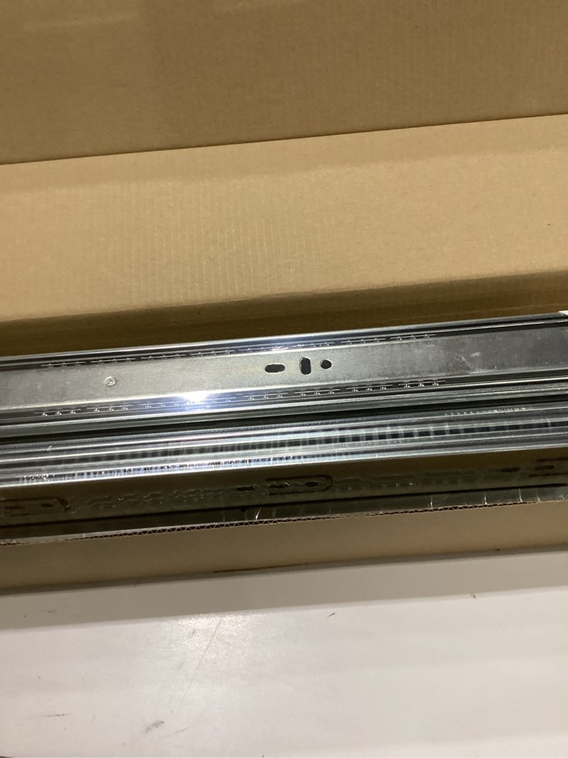 Condition photo showing New/Like New for homdiy 6 Pairs 20 Inch Side Mount Full Extension Drawer Slides 3 Fold Cabinet Drawer Slides Heavy Duty Solid Ball Bearing Kitchen Cabinet Rails Dresser Tracks 100 LB Capacity