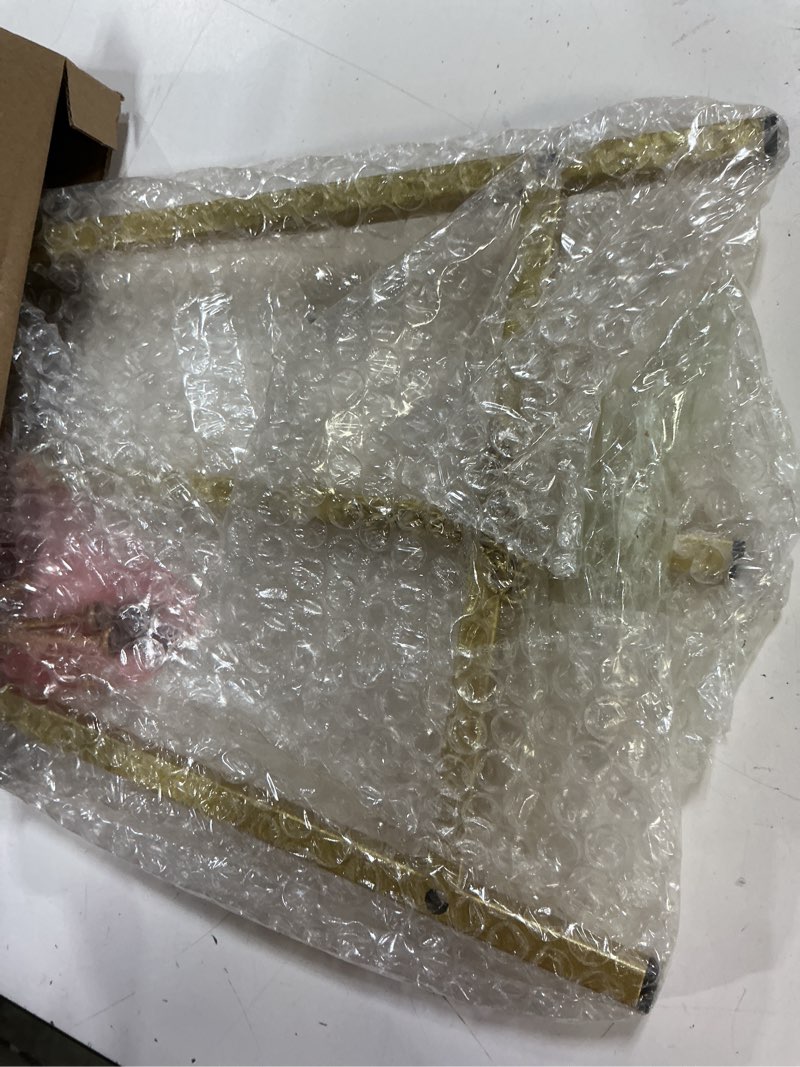 Condition photo showing Good Condition for leinuosen metal easel stand 16.5" h x 8.7" w x 4.3" d table top easel stand for display tripod art picture mirror modern plate holder for display book photo wedding sign(gold,1 pcs) gold 1