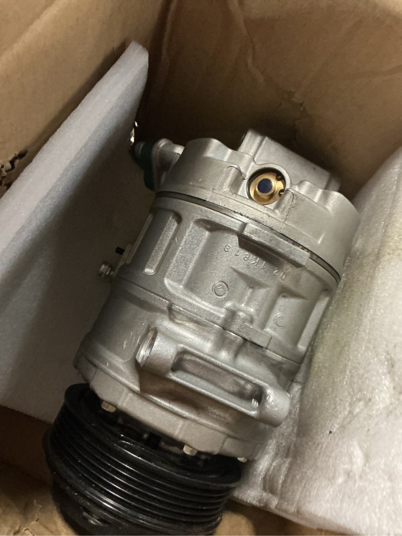 Condition photo showing As Is for air conditioning compressor & a/c clutch for ford explorer 2011-2019, ford police interceptor utility 2013-2015, 2877291 98332 7512991 bb5z19703b ycc269