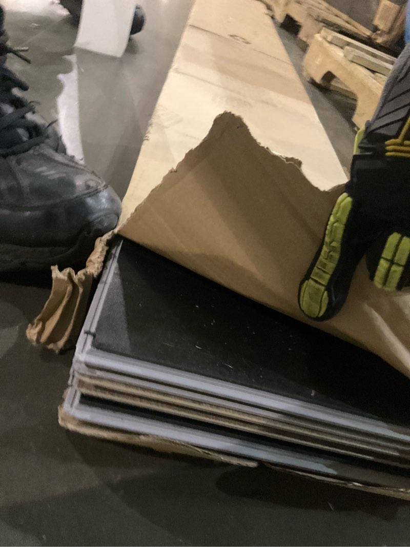 Condition photo showing As Is for seahoard oak pro longboards mute step extra wide click vinyl plank-flooring
