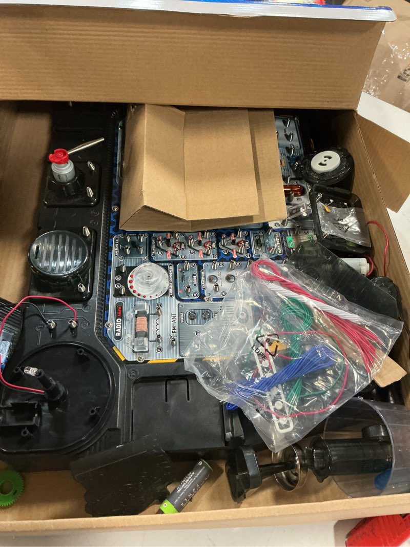 Condition photo showing As Is for Playz Advanced Electronic Circuit Board Engineering Toy for Kids | 328+ Educational Experiments to Wire & Build Smart Connections Using Creative Knowledge of Electricity | Science Gift