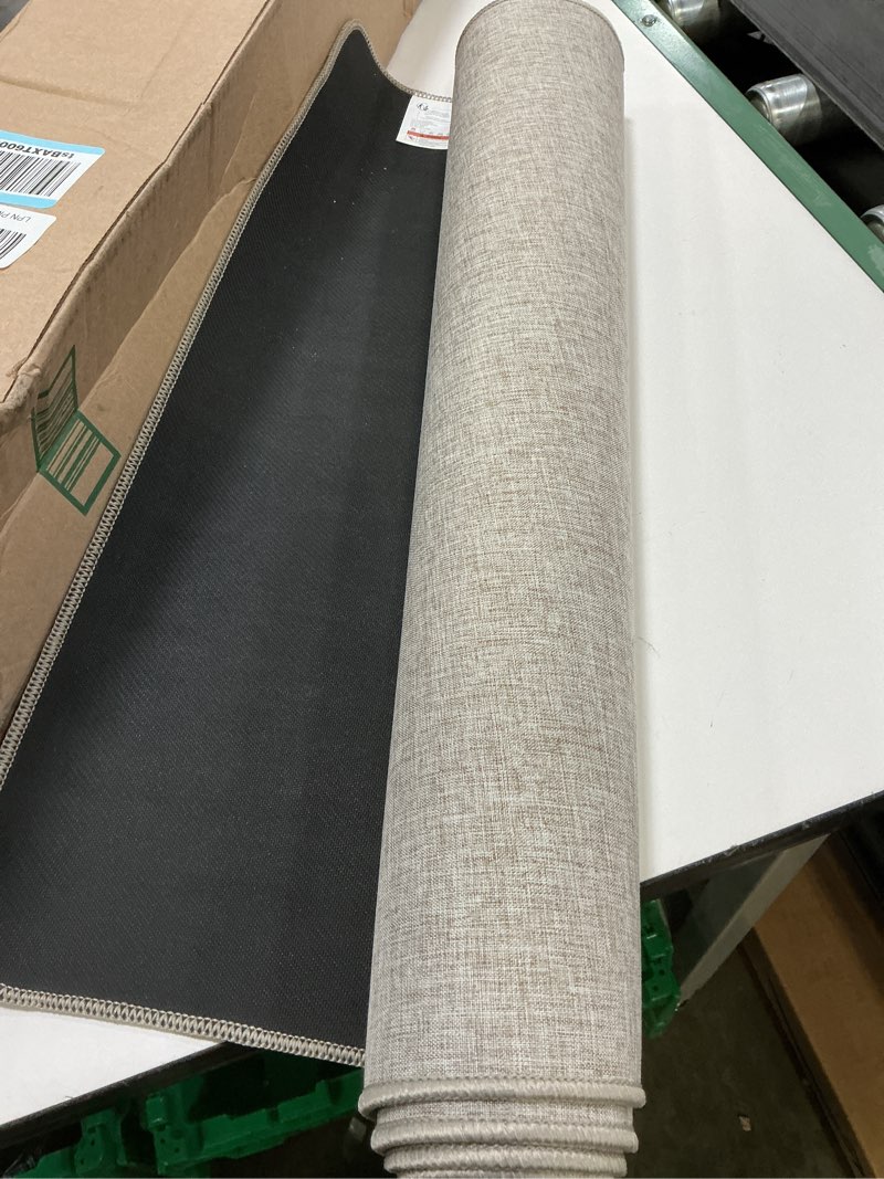 Condition photo showing Good Condition for lekeepgo ultra thin indoor door mat 24"x47", low-profile door mat indoor entrance, non slip rubber backing inside doormat washable welcome front entryway dirt trapper entry mat, khaki khaki woven solid rectangular 24"x47"
