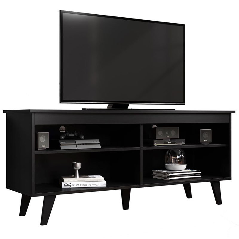 (Incomplete) Harmie TV Stand Entertainment Center with 4 Shelves and cable 
