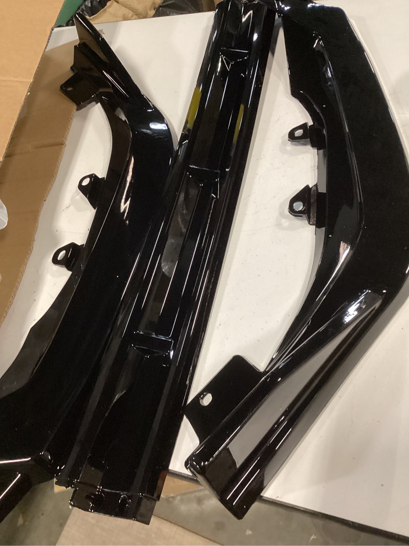 Condition photo showing Good Condition for STSEV01 Front Bumper Lip Splitter Spoiler Fit for Honda Civic Hatchback/Sedan/LX/Sport/Si/Hybrid/Touring 2025 2026, 3pcs Air Dam Chin Body Kit Underbody Lip Accessories (Gloss Black) 2025 2026 Model Gloss Black