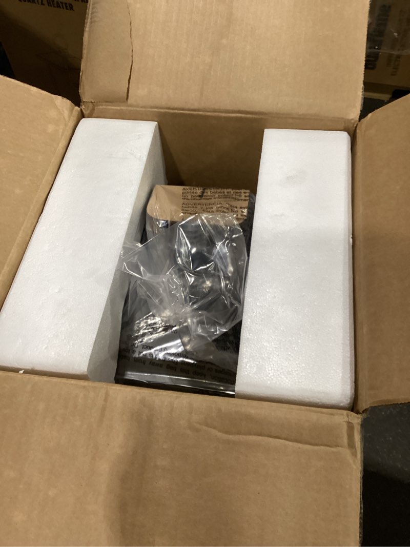 Condition photo showing New/Like New for duraflame Infrared Quartz Electric Lantern Heater - Gun Metal Gray