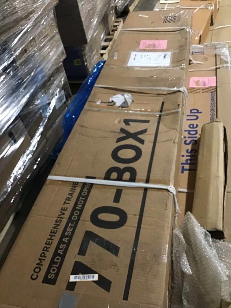 Condition photo showing New/Like New for Fitvids Multifunctional Home Gym Equipment with 160 lbs Weight Stack, Full Body Workout Weight Machine, Strength Training Exercise Equipment with Pulley System & Leg Press, All-in-One Workout Station