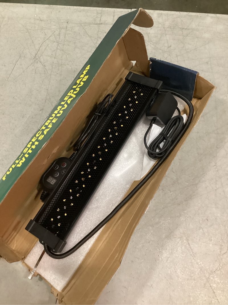 Condition photo showing Good Condition for uvb 2.4 bird cage light, full spectrum light for birds, dimmable led bird light fixture with chew-proof cord, plug and controller, bird cage accessories for captive birds parrots