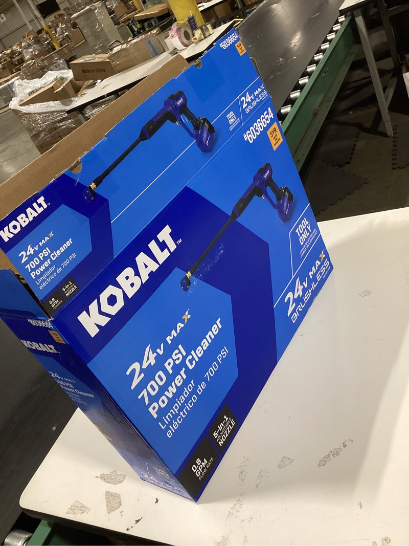 Condition photo showing Good Condition for kobalt 700-psi 0.8-gpm cold water battery outdoor power cleaner with 1 spray tips