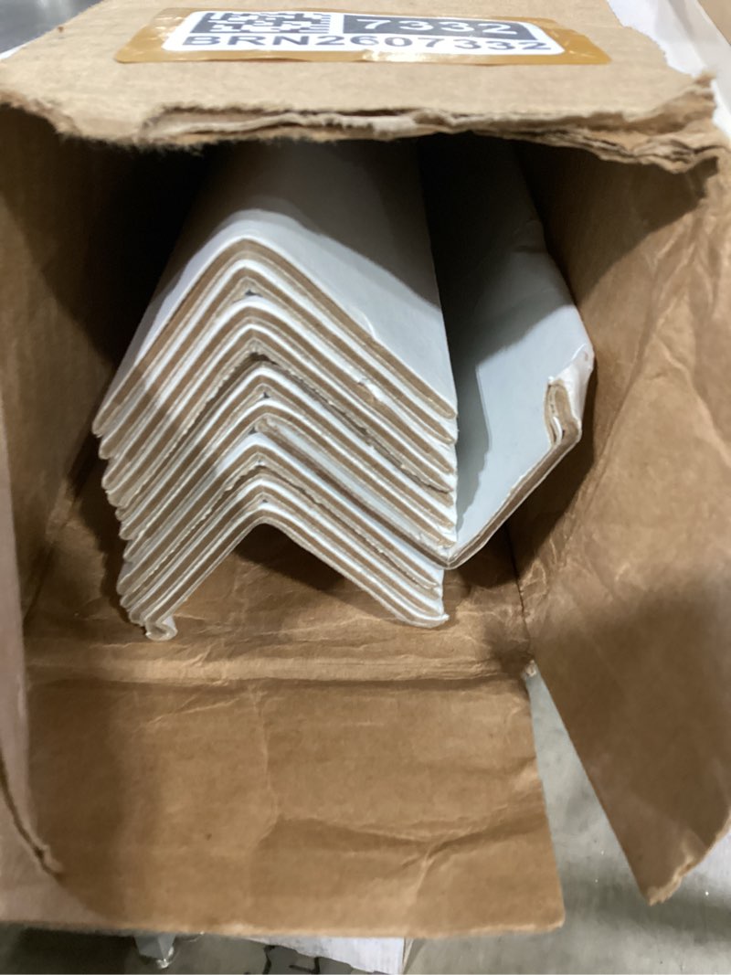 idl packaging 2” x 2” x 48” cardboard edge protector (pack of 12) - corner protectors for shipping, 