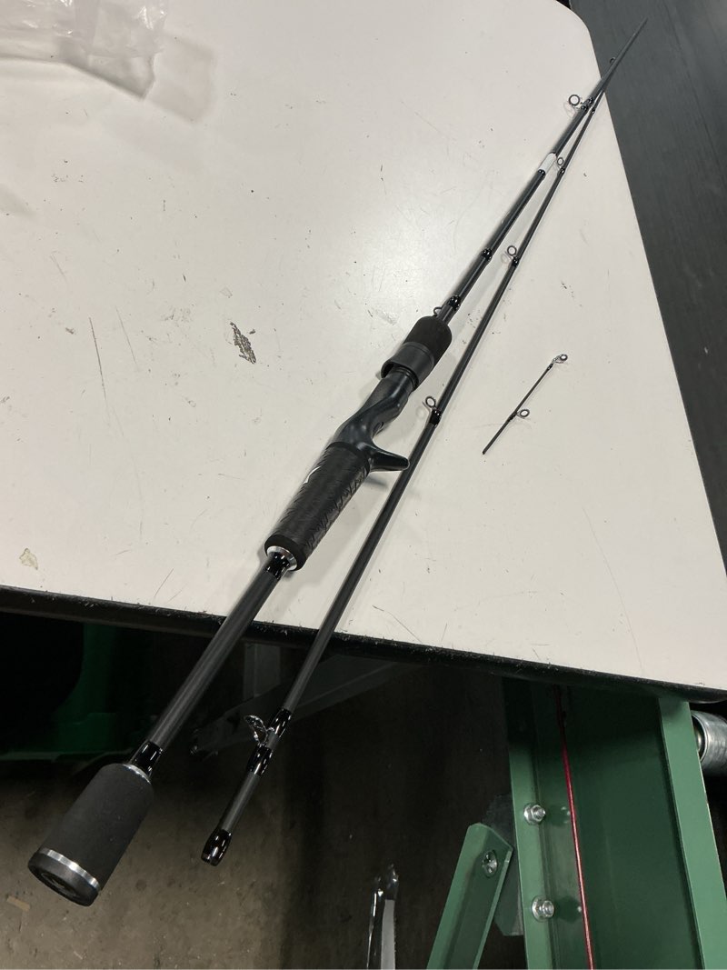 Condition photo showing As Is for kastking crixus fishing rods, casting rod 7ft-medium - fast-2pcs