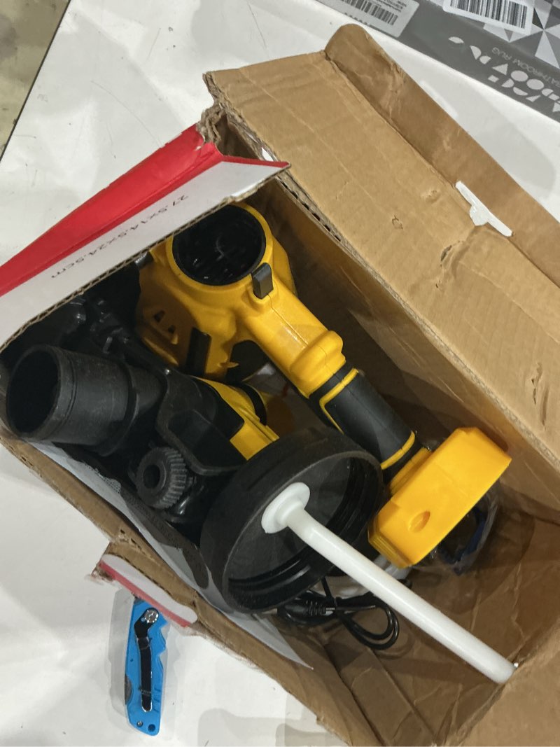 Condition photo showing Good Condition for cordless paint sprayer with makita 2 * 4ah batteries,6 nozzles & 3 spray patterns & 10 paint bags & 1 night light,spray paint gun with 1400ml container,paint sprayer for house wall furniture yellow