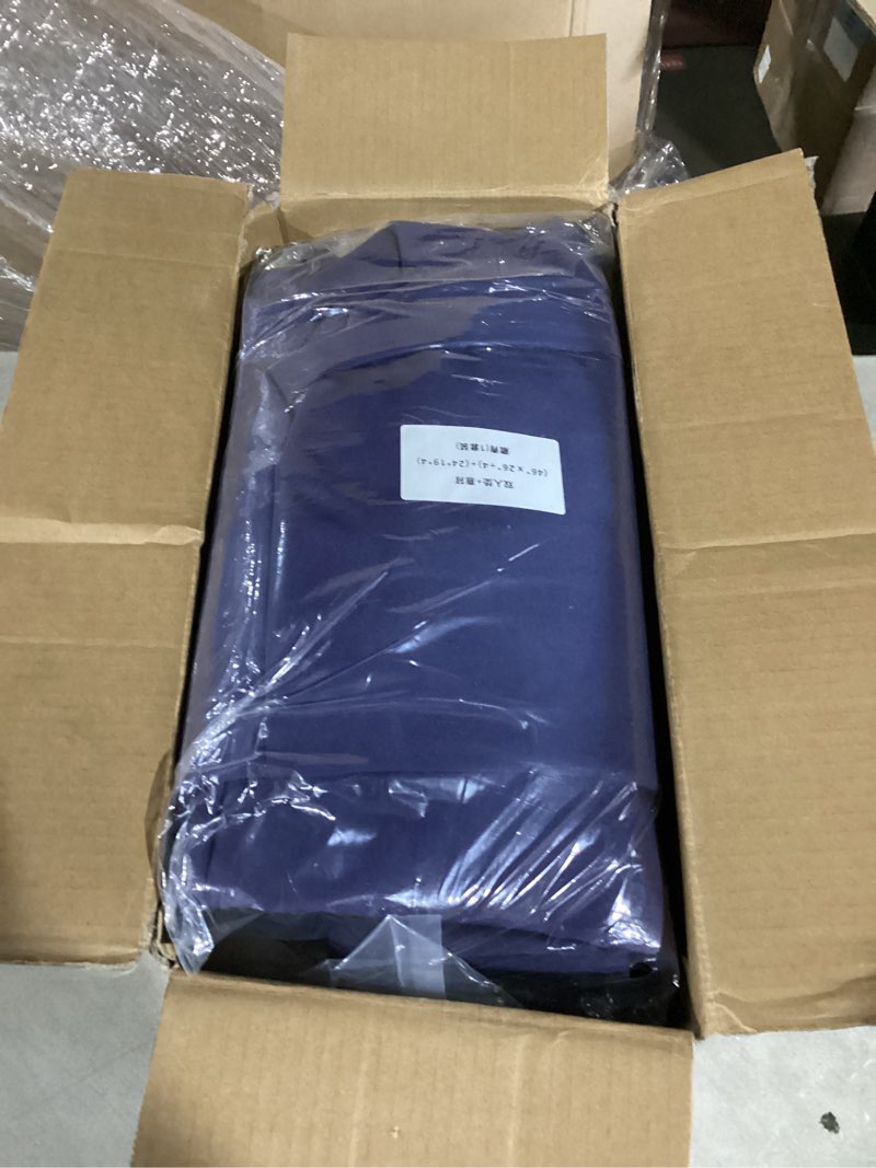 Condition photo showing Good Condition for outdoor loveseat cushion set, 46" x 26" loveseat cushions for outdoor furniture, waterproof & fade-resistant patio furniture cushions, deep seat cushion for bench, swing and couch, navy blue