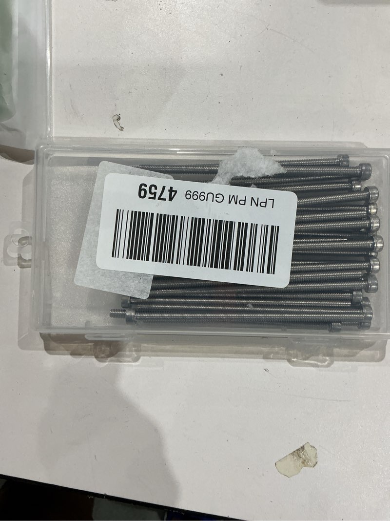 Condition photo showing New/Like New for 30pcs m4 x 90mm hex socket head cap screws bolts, 304 stainless steel 18-8, allen socket drive,bright finish, full threads,with hex spanner m4x 90mm silver 30