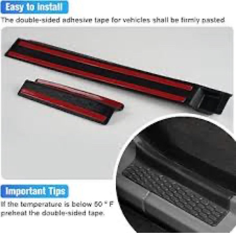 LitMiRaCle Door Sill Guard Kit Car Anti-Scratch Threshold Protector Door Entry Guard Scuff Plate Cov