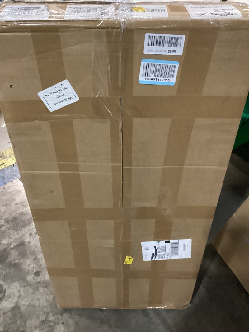 Condition photo showing New/Like New for sidasu dj facade booth table 41" x 43"x 20"-portable with black&white lighting scrims flat dj booth panel-black metal frame with 2 extra wheels for show, party (black) 41" x 20.4" black b
