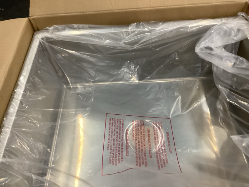 Condition photo showing Good Condition for rovogo  undermount kitchen sink - 304 stainless steel handmade single bowl with drain assembly, brushed