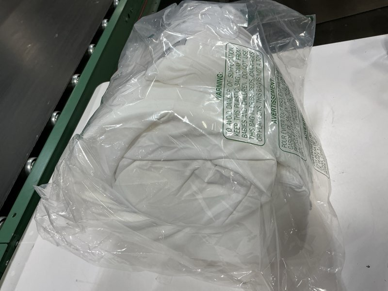 Condition photo showing As Is for Vekkia Queen Bed Wedge Pillow for Headboard Gap Filler(0-5"),High-Density Foam,Prevent Pillow & Item from Falling,Ergonomic Design,Large Storage Pockets, Removable&Washable Cover,White,60''x10 x6 White Queen(60''x10"x6"-Large)