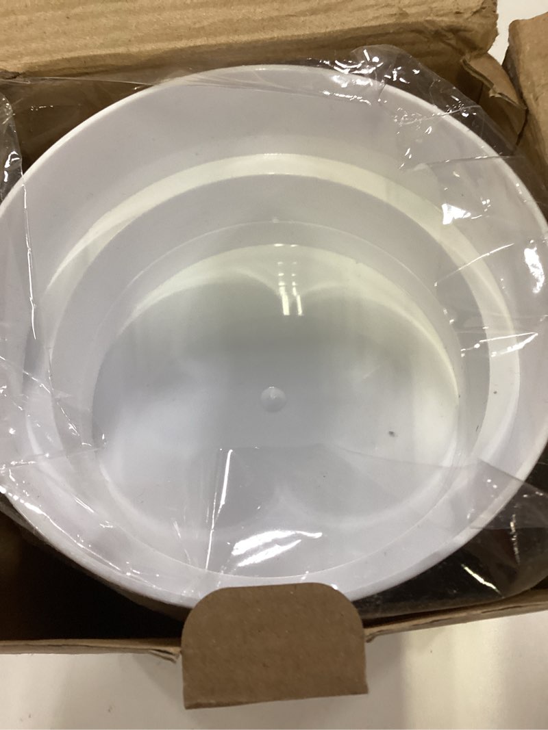 Condition photo showing As Is for sdstone fireresistant waterproof flower pot diversion safe with key lock,stainless steel secret hidden safe,perfect for hiding the valuables inside flower pot false bottom(white) 1 pack round-w