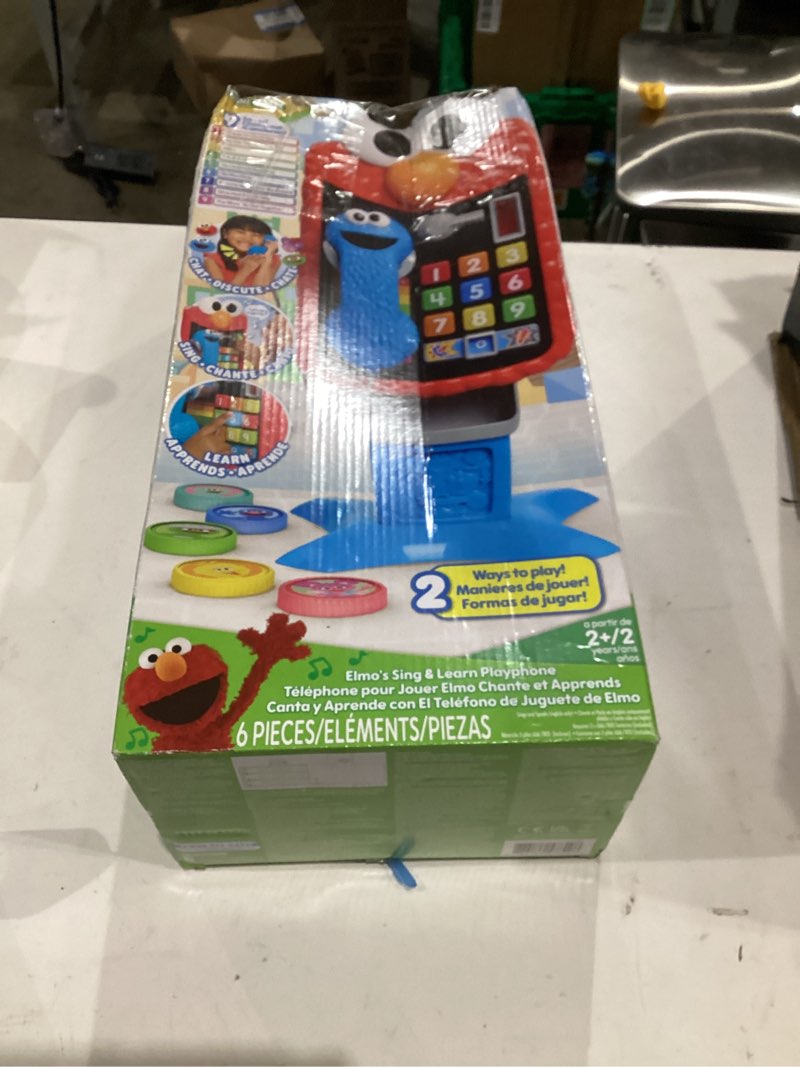 Condition photo showing New/Like New for Sesame Street Elmo’s Sing & Learn 17.5 Inch Playphone, Learning and Education, Kids Toys for Ages 2 Up by Just Play