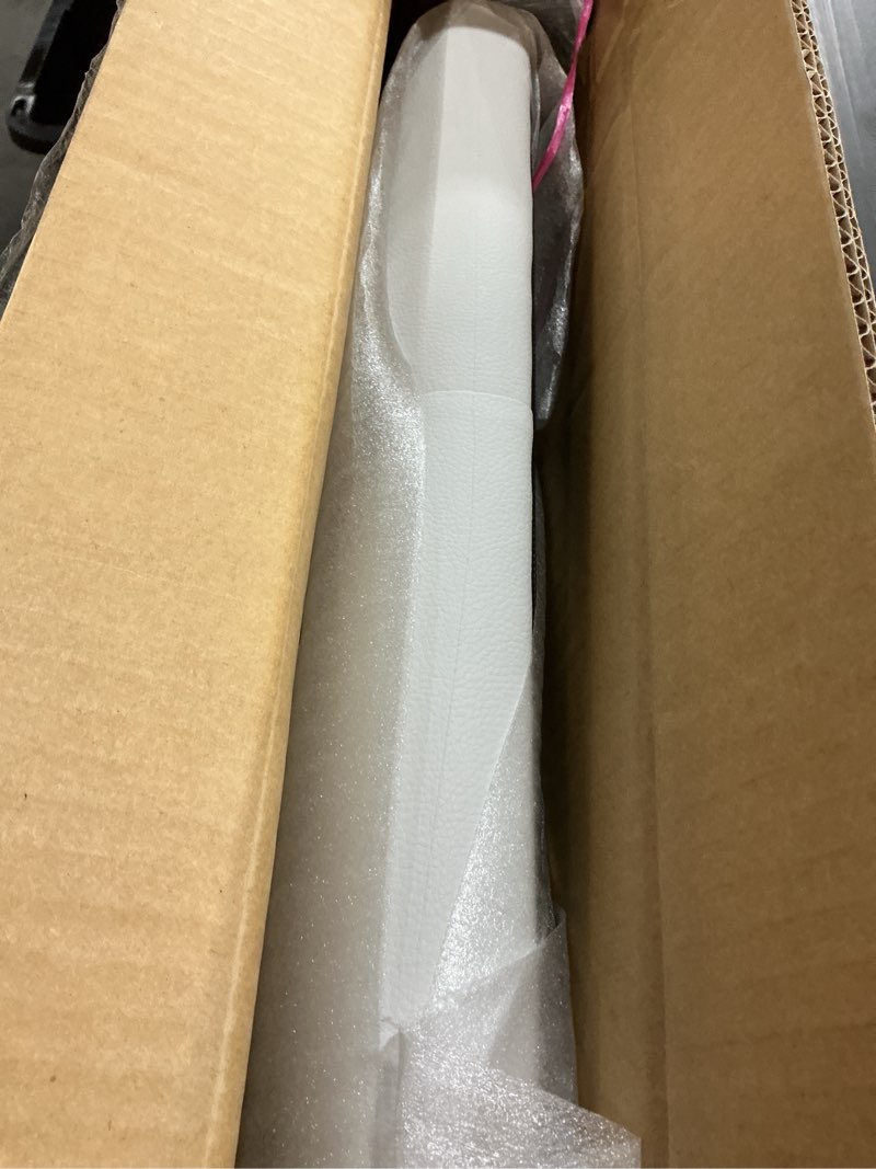 Condition photo showing Good Condition for Baxton Studio Viviana Modern and Contemporary White Faux Leather Upholstered Button-Tufted Full Size Headboard White Full
