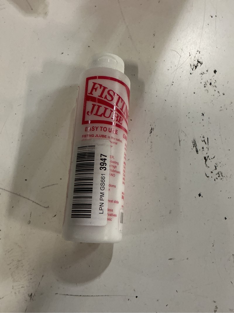 Condition photo showing New/Like New for fisting jlube powder mixes with water one bottle makes 16+ gallons /60l+ of lubricant 10.5 oz / 300g