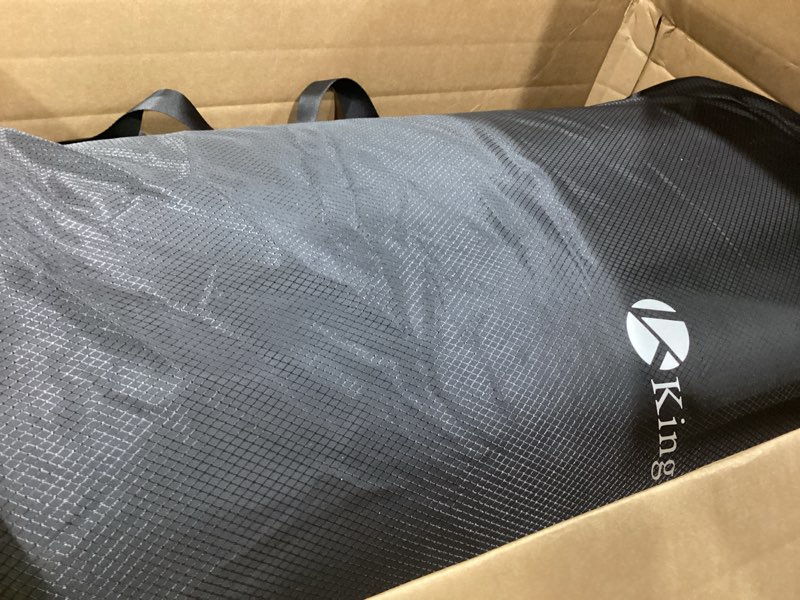 Condition photo showing Good Condition for kingchii certipur-us memory foam camping mattress, portable roll up travel car camping mattress sleeping pad & floor mattress, cot mattress guest bed for sleepover with waterproof cover & travel bag grey 75*30*3*inch/single