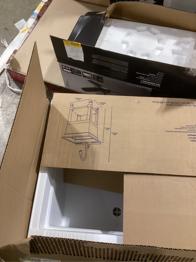 Condition photo showing Good Condition for project source 24-in x 24-in 1-basin white freestanding utility tub with drain and faucet