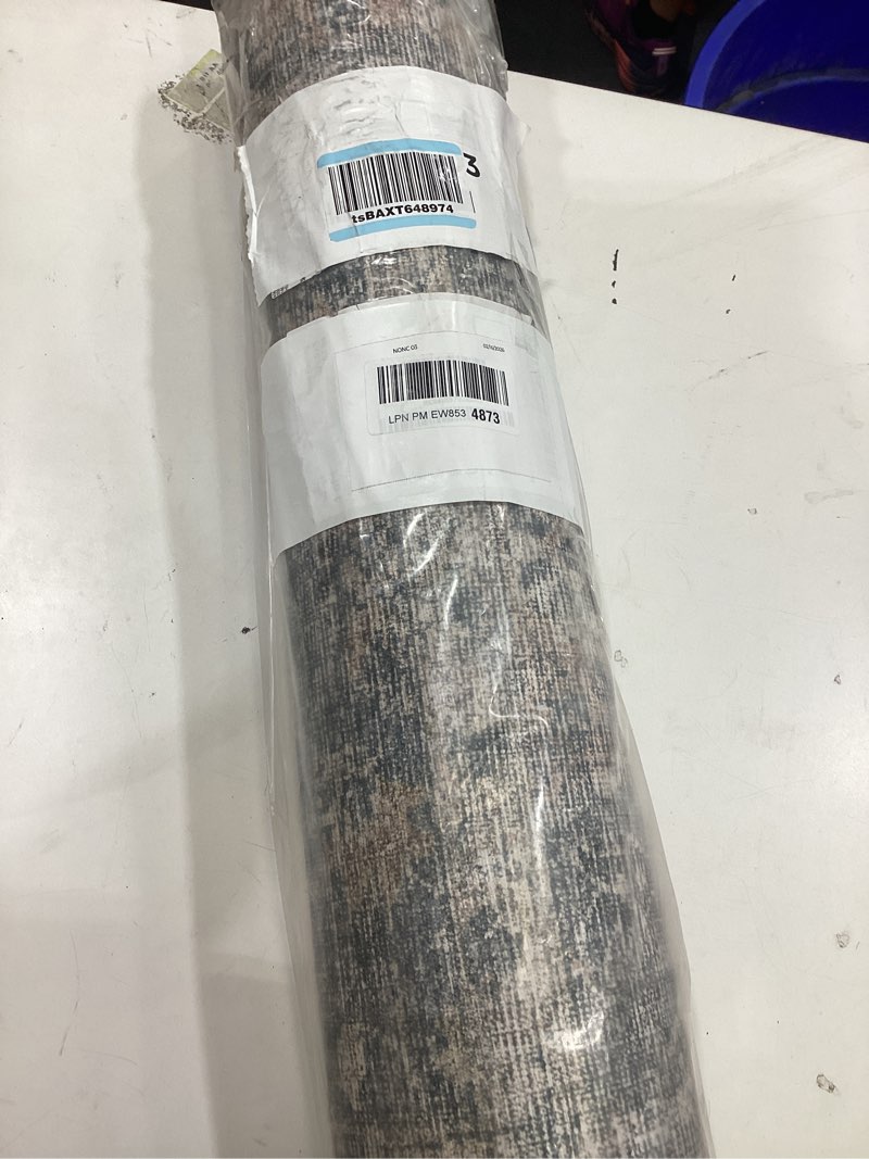 Condition photo showing As Is for Loloi Skye Collection SKY-01 Grey/Apricot 2'-6" x 10'-0" Runner Rug 2'6" x 10' (Rectangular) Grey / Apricot