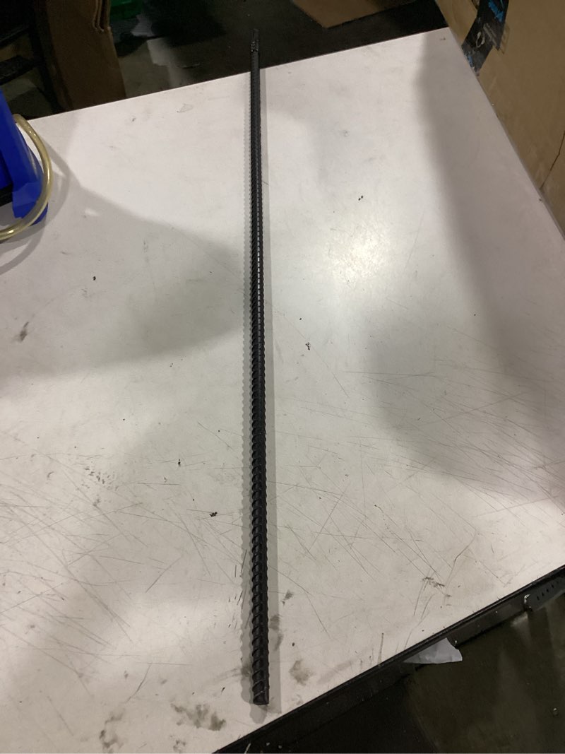Condition photo showing Good Condition for metal rebar stakes 36 inch 8 pack ground stakes heavy duty 1/2 inch diameter with chisel point end landscape timber spikes for cement, concrete form, plant support, black